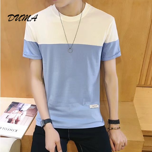 "DUMA" summer T-shirt Men Loose student Short sleeve Tops Casual daily appointment