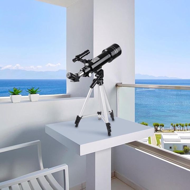 400x70mm refractive index telescope eyepiece for children's beginner's tripod