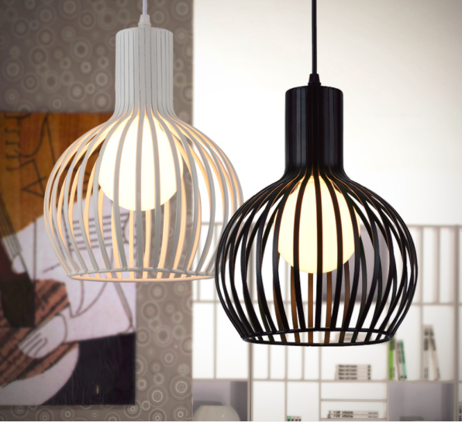 Restaurant tea house chandelier creative personality wrought iron bar clubhouse bird cage chandelier