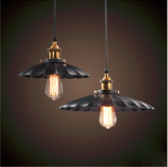 Country Retro Nostalgic LOFT Restaurant Cafe Bronze Hanging Lights