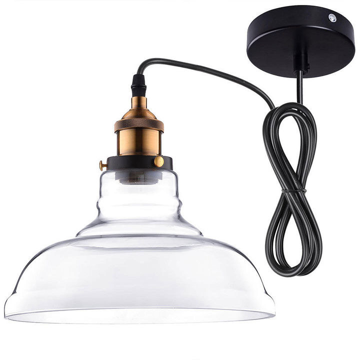 New industrial chandelier retro chandelier ceiling transparent glass simple personality creative