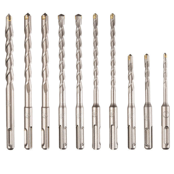 20pcs SDS Plus Rotary Hammer Drill Concrete Masonry Hole Universal Tool Kit