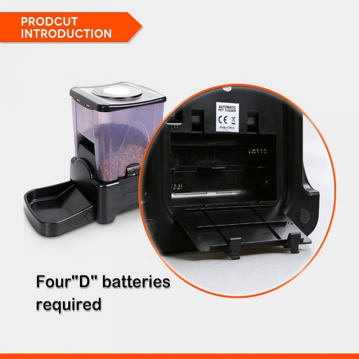 10L LCD display programmable part control automatic pet food feeder