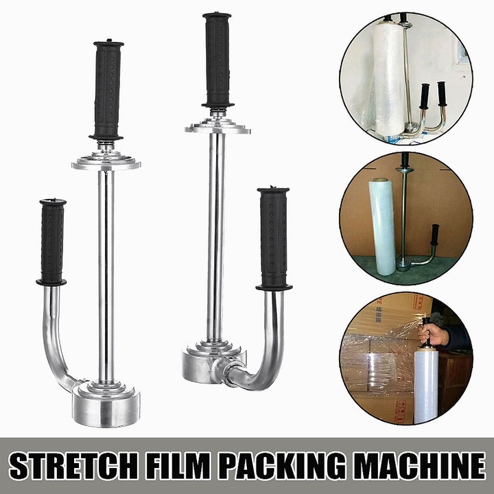 12~20'' Stretch Wrapper Roller Heavy Duty Tape Tear Film Plastic Tray