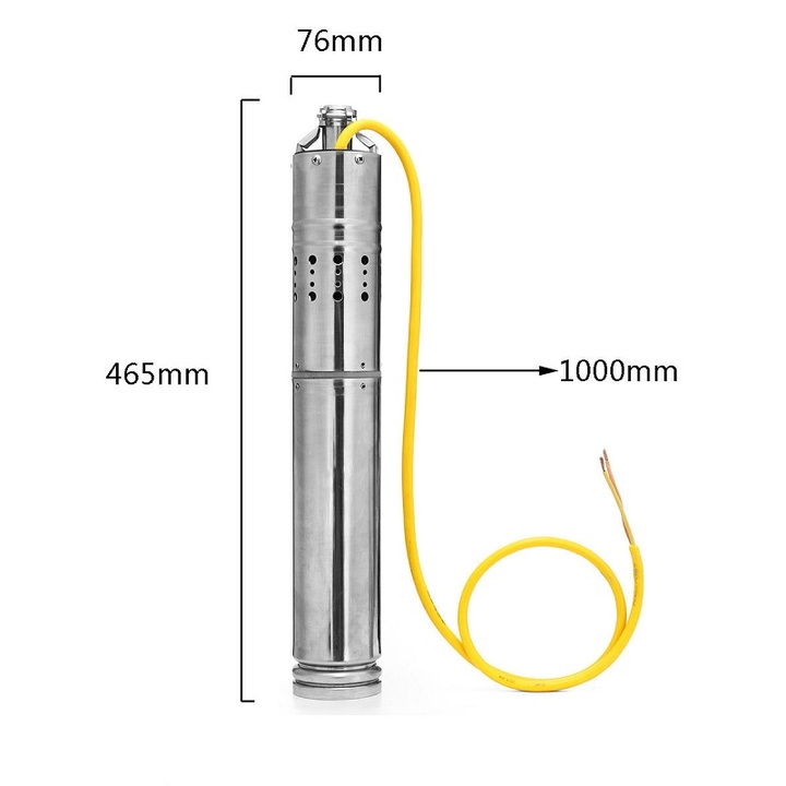12VDC2m3/ H solar water pump submersible drilling deep well 20m