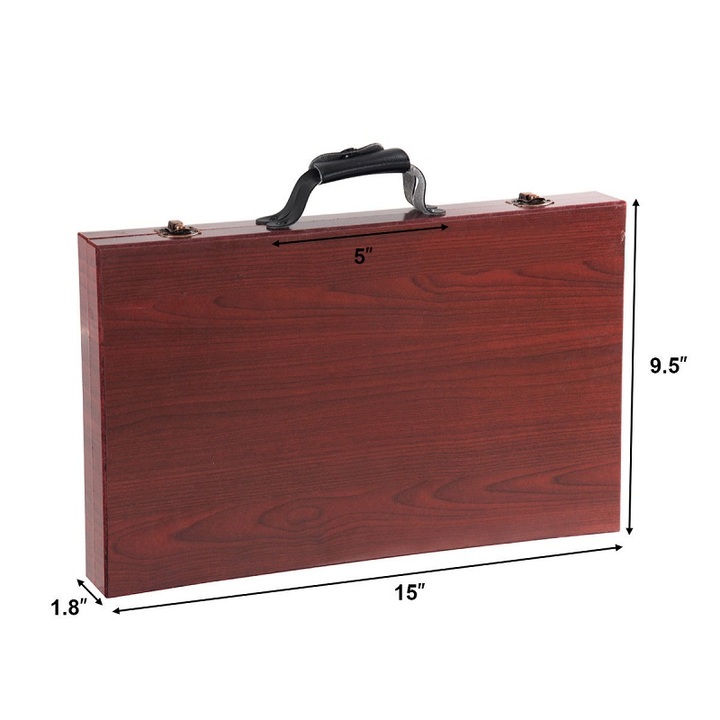 80 pieces of luxury art set painting and painting luggage accessories