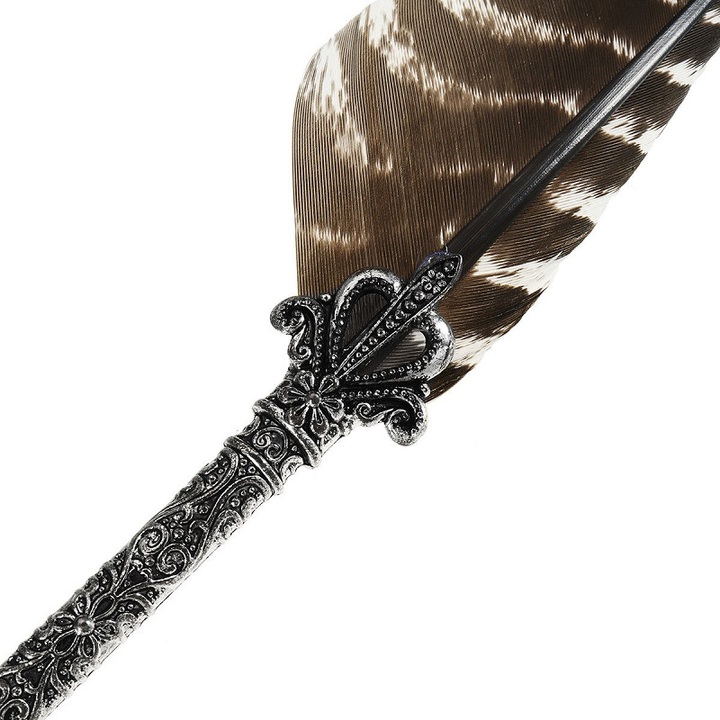 Antique Feather Fountain Quill Dip Pen Writing Set Rare Stationery Gift With Box