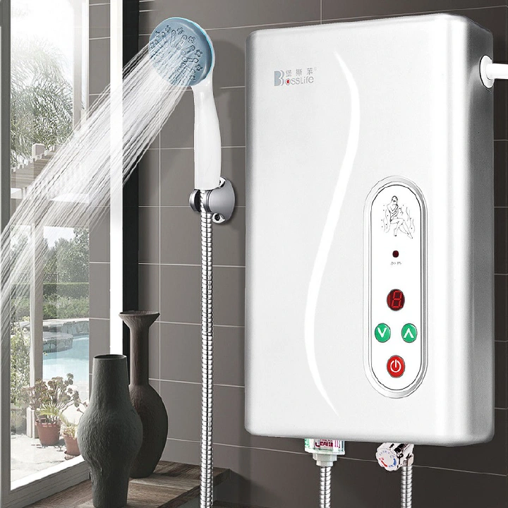 220V 6100W Tankless Instant Electric Hot Water Heater Bathroom Shower Boiler Instant small household electric water heater with fast heating and constant temperature for bathing in the hair salon