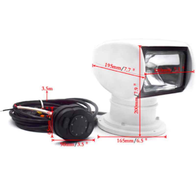 12V100W bulb remote spotlight SUV marine searchlight remote lighting