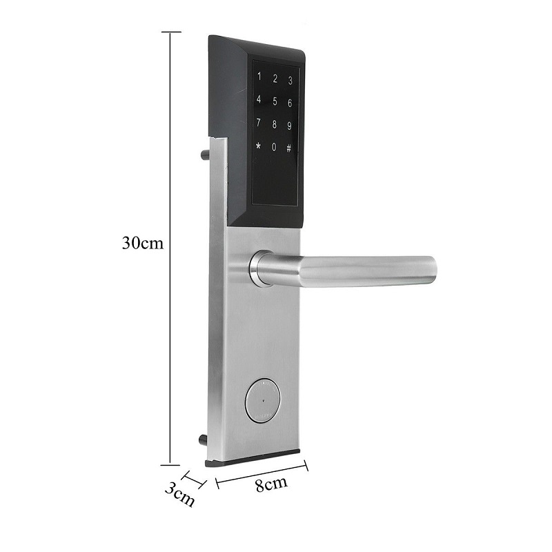 Digital electronic smart WiFi Bluetooth door lock password keyboard touch screen