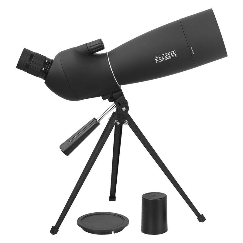 25-75X70 Spotting Scope BAK7 Astronomical Telescope With Tripod &amp; Phone Adapter