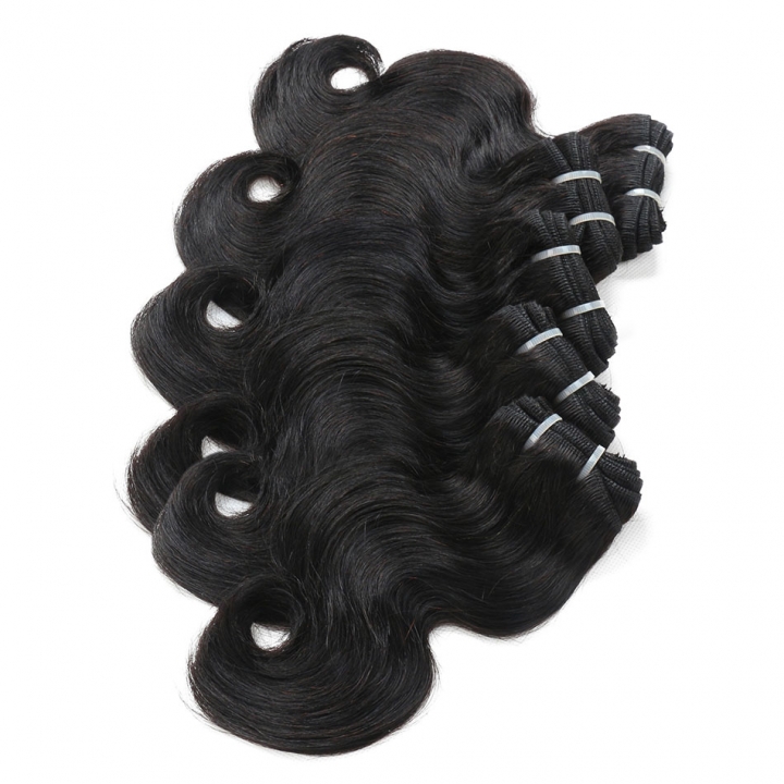BHF Brazilian Body Wave Virgin Hair 4 Bundles 100% Human Hair Extensions 8-24" 50G/PC Natural Black