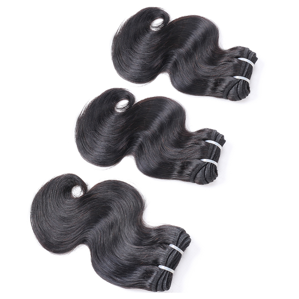 Raw Indian Hair Body Wave 3 Bundles Human Virgin Hair Weave Bundles Natural Color Hair Extensions