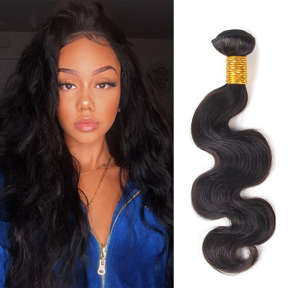 BHF Brazilian Virgin Hair 50g Body Wave 8-24" 100% Unprocessed Human Hair Bundles 1PC/LOT