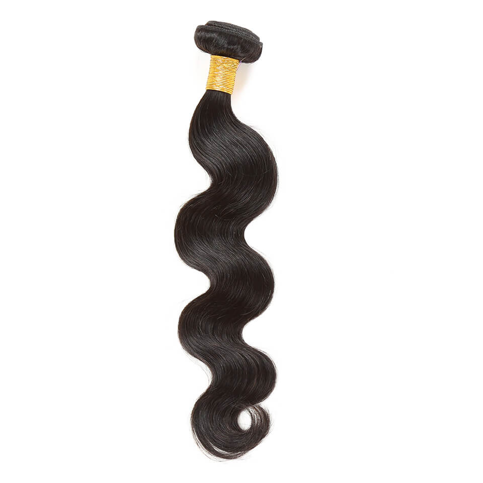BHF 8A Brazilian Virgin Hair Body Wave 50G/PC 3 Bundles 100% Human Hair weave 8-24" Natural Black