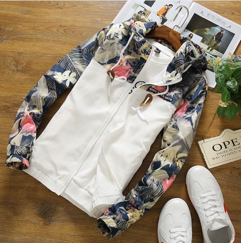 Men Slim Stand Collar Jackets Fashion Sweatshirt Jacket Tops Casual Coat Outwear