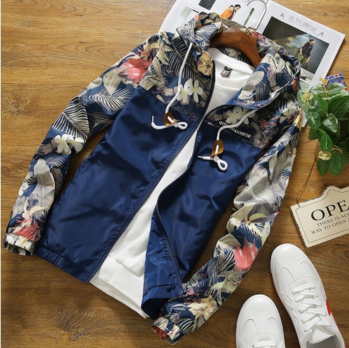 Men Slim Stand Collar Jackets Fashion Sweatshirt Jacket Tops Casual Coat Outwear