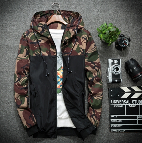 New Thin Casual Jacket Men's Trend Camouflage Jacket Men's Clothing