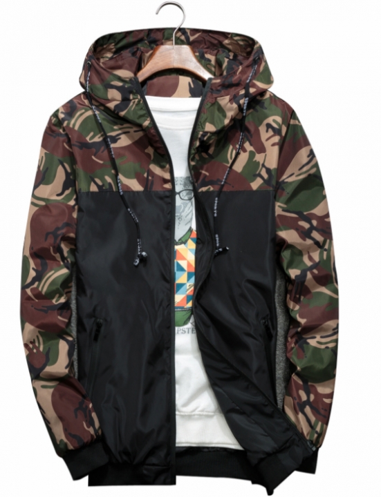 New Thin Casual Jacket Men's Trend Camouflage Jacket Men's Clothing