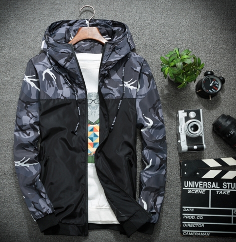 New Thin Casual Jacket Men's Trend Camouflage Jacket Men's Clothing