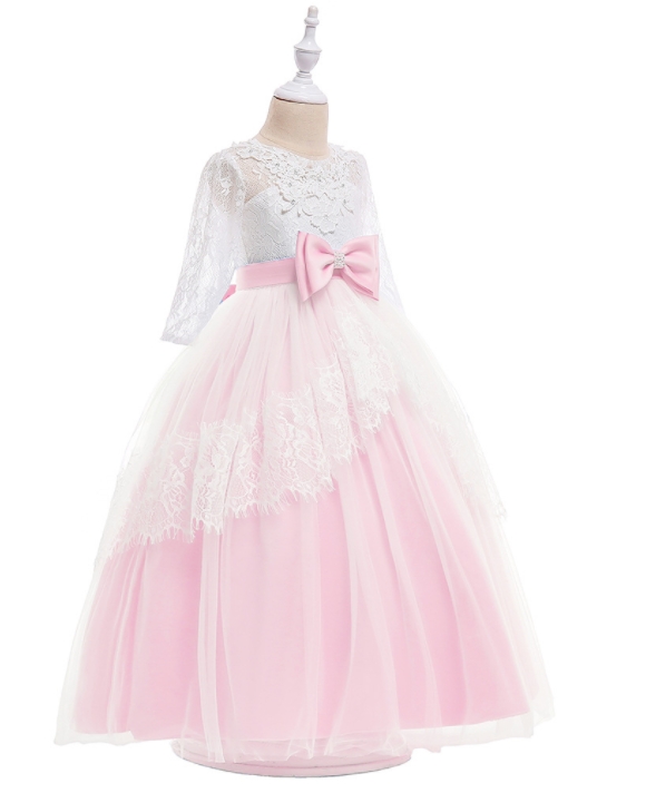 High Quality Party Girls Dress Elegant Performance Kids Dresses  Princess Wedding Dress Costume