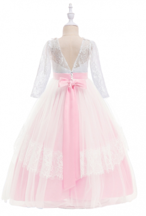 High Quality Party Girls Dress Elegant Performance Kids Dresses  Princess Wedding Dress Costume