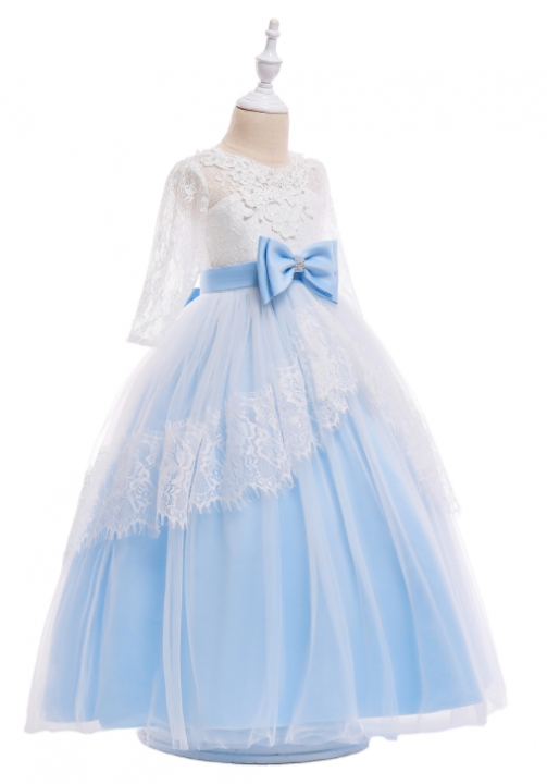 High Quality Party Girls Dress Elegant Performance Kids Dresses  Princess Wedding Dress Costume