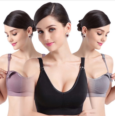 Lactation Cotton Maternity Nursing Bras For Breastfeeding Pregnant Woman bustier bra Front Open