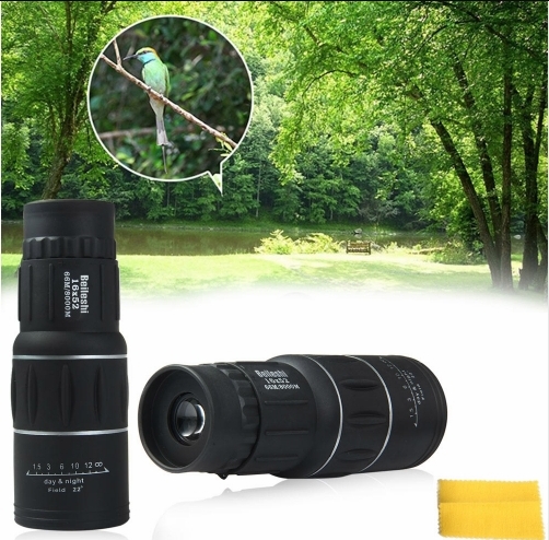 16 x 52 Dual Focus Monocular Spotting Telescope Zoom Optic Lens Binoculars Coating Lenses Hunting