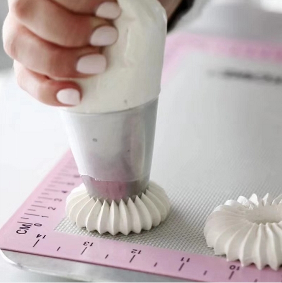 2pcs/set Ring Cookies Mold Piping Nozzles Icing Piping Nozzles Set Cake Decorating Pastry Tip