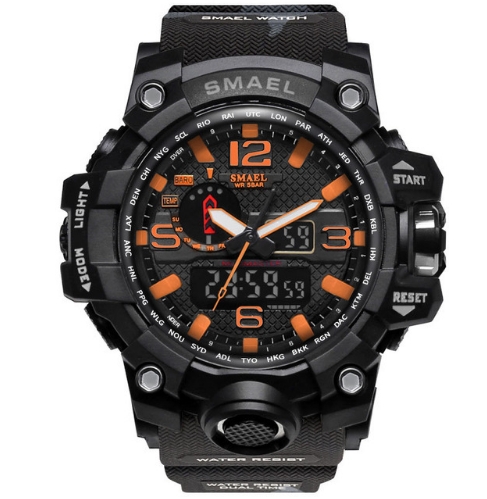 Men Sports Watches Dual Display Analog Digital LED Wristwatches Waterproof Watch