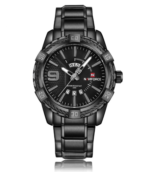Luxury Brand Mens Sport Watch Gold Full Steel Quartz Watches Men Date Waterproof Military Clock Man