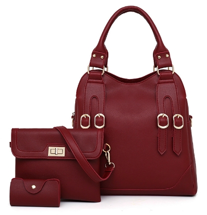 Fashion Women Handbags 3 Pieces Set Composite Shoulder Bag Casual Tote Hand Bags