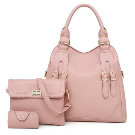 Fashion Women Handbags 3 Pieces Set Composite Shoulder Bag Casual Tote Hand Bags