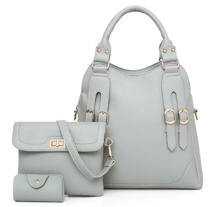 Fashion Women Handbags 3 Pieces Set Composite Shoulder Bag Casual Tote Hand Bags
