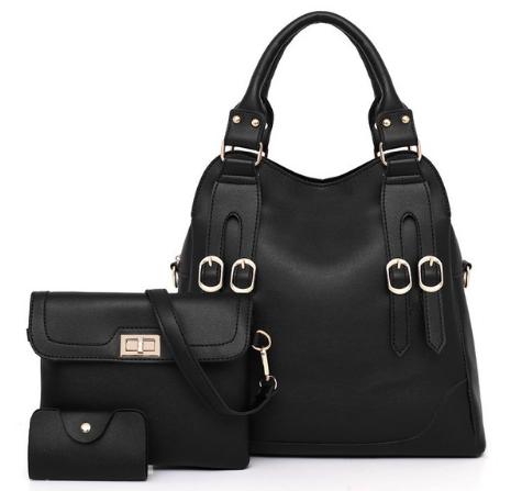 Fashion Women Handbags 3 Pieces Set Composite Shoulder Bag Casual Tote Hand Bags