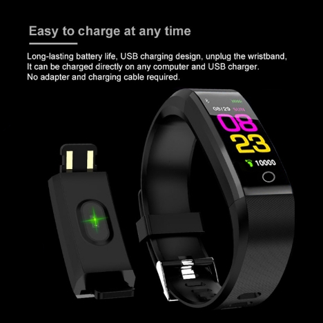 Smart Bracelet Wristwatch Heart Rate Monitor Blood Pressure Fitness Tracker Smart band Sport Watch