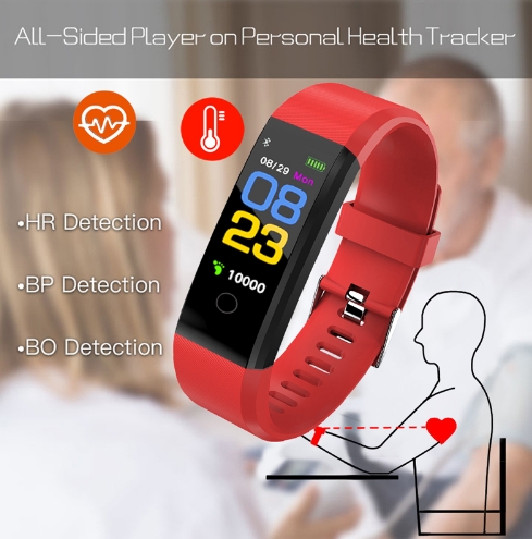 Smart Bracelet Wristwatch Heart Rate Monitor Blood Pressure Fitness Tracker Smart band Sport Watch
