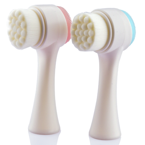 3D Double Sides Multifunctional Silicone Face Cleanser Facial Cleansing Portable Face Cleaning Brush