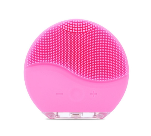 Electric Silicone Facial Cleansing Brush Sonic Vibration USB Rechargeable Ultrasonic Face Cleaner
