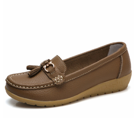 New Arrival Shoes Woman Genuine Leather Women Flats Slip On Women's Loafers Female Moccasins Shoe