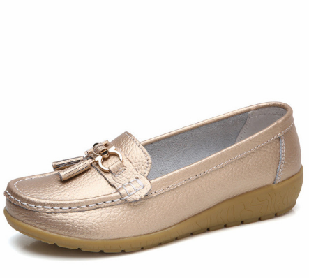 New Arrival Shoes Woman Genuine Leather Women Flats Slip On Women's Loafers Female Moccasins Shoe