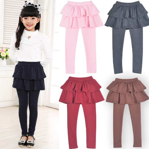 Fashion Toddler Girl Skirt Trousers Children Pants Culottes Render Pants Kids Leggings Trousers