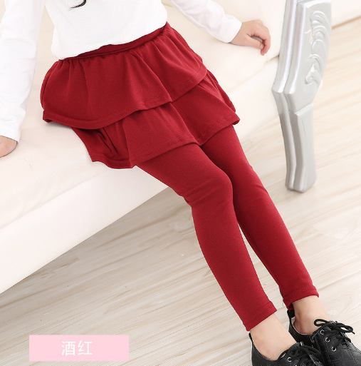Fashion Toddler Girl Skirt Trousers Children Pants Culottes Render Pants Kids Leggings Trousers