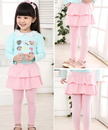 Fashion Toddler Girl Skirt Trousers Children Pants Culottes Render Pants Kids Leggings Trousers