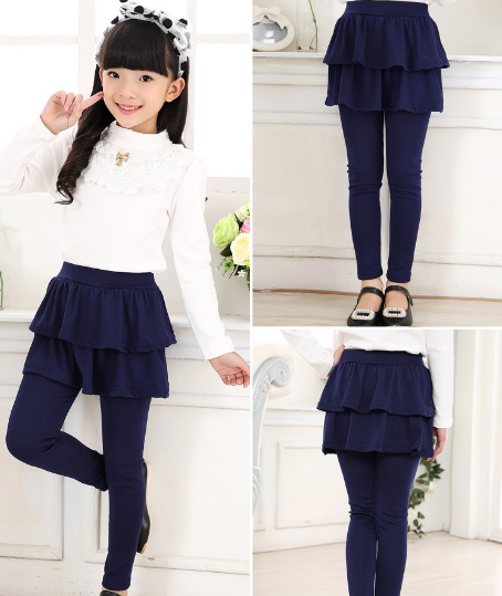 Fashion Toddler Girl Skirt Trousers Children Pants Culottes Render Pants Kids Leggings Trousers