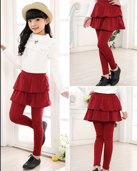 Fashion Toddler Girl Skirt Trousers Children Pants Culottes Render Pants Kids Leggings Trousers