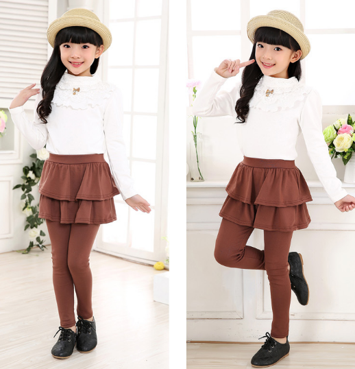 Fashion Toddler Girl Skirt Trousers Children Pants Culottes Render Pants Kids Leggings Trousers
