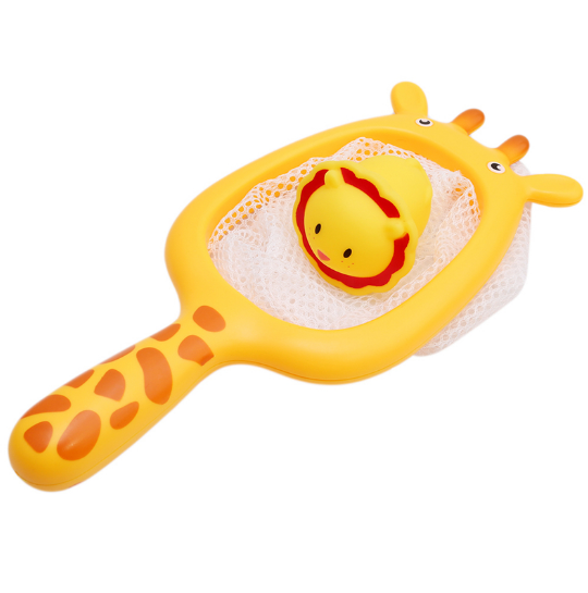 7PCS Fishing Toys Network Bag Pick Up Kids Toy Swimming Paly Water Bath Doll Water Spray Bath Toys