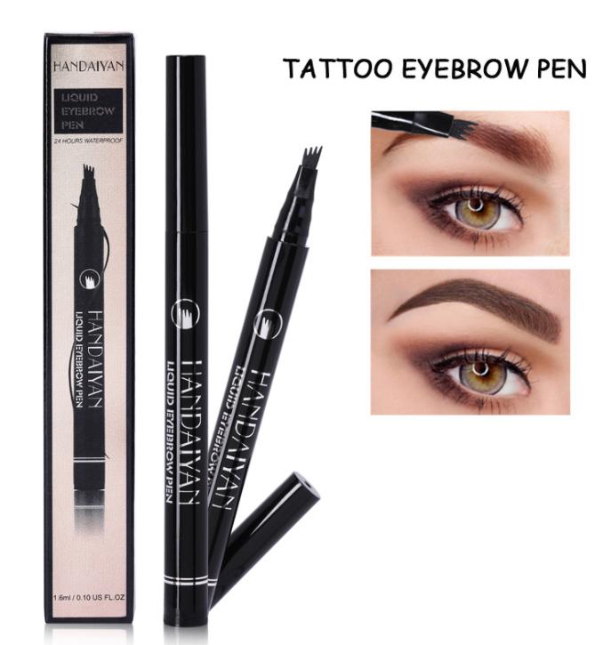 3D Eyebrow Pen Waterproof Eyebrow Pen Long Lasting Professional Fine Stroke Liquid Eyebrow Pencil